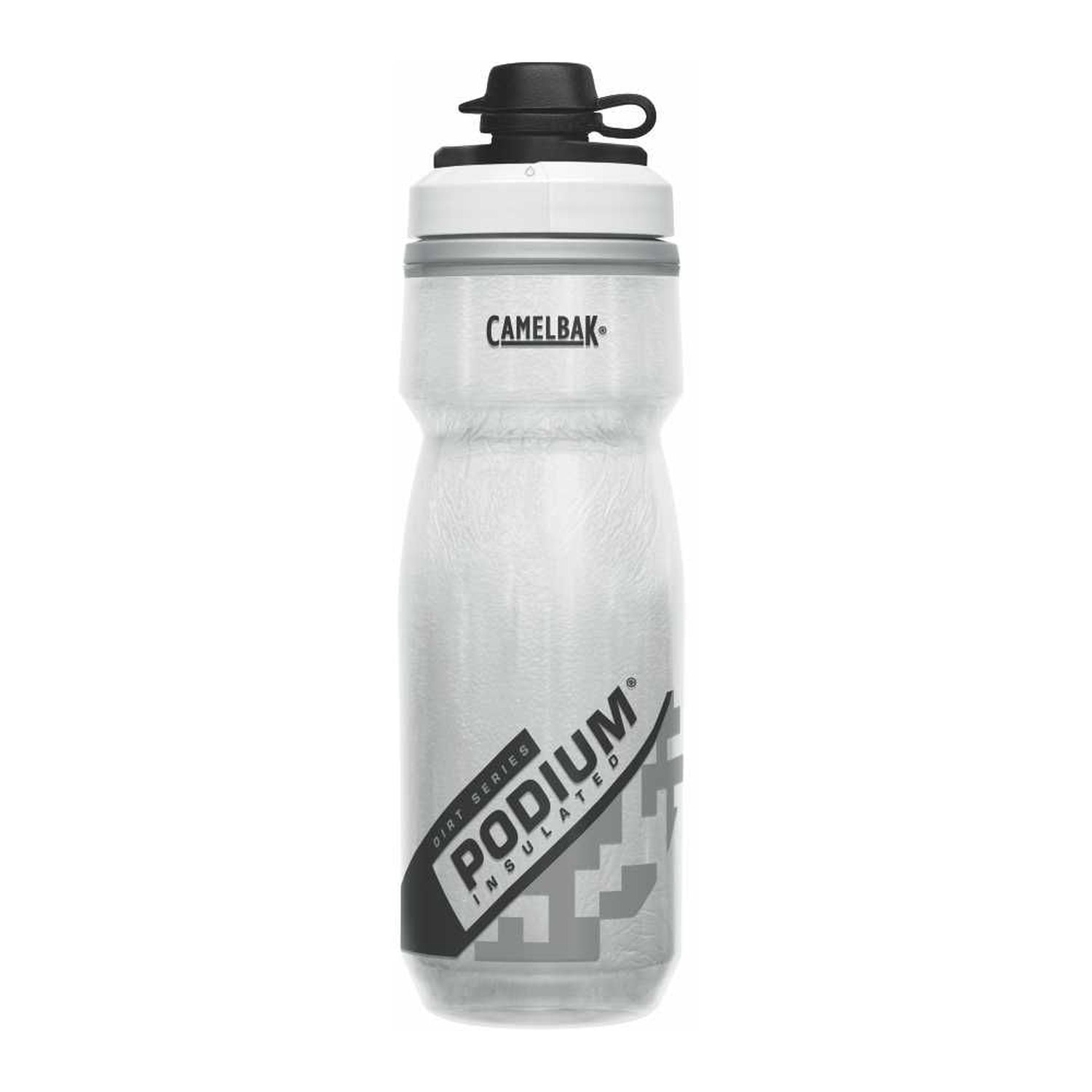 Garrafa Camelbak Podium Dirt Series Chill de 620ml com sistema antigotejamento Branco