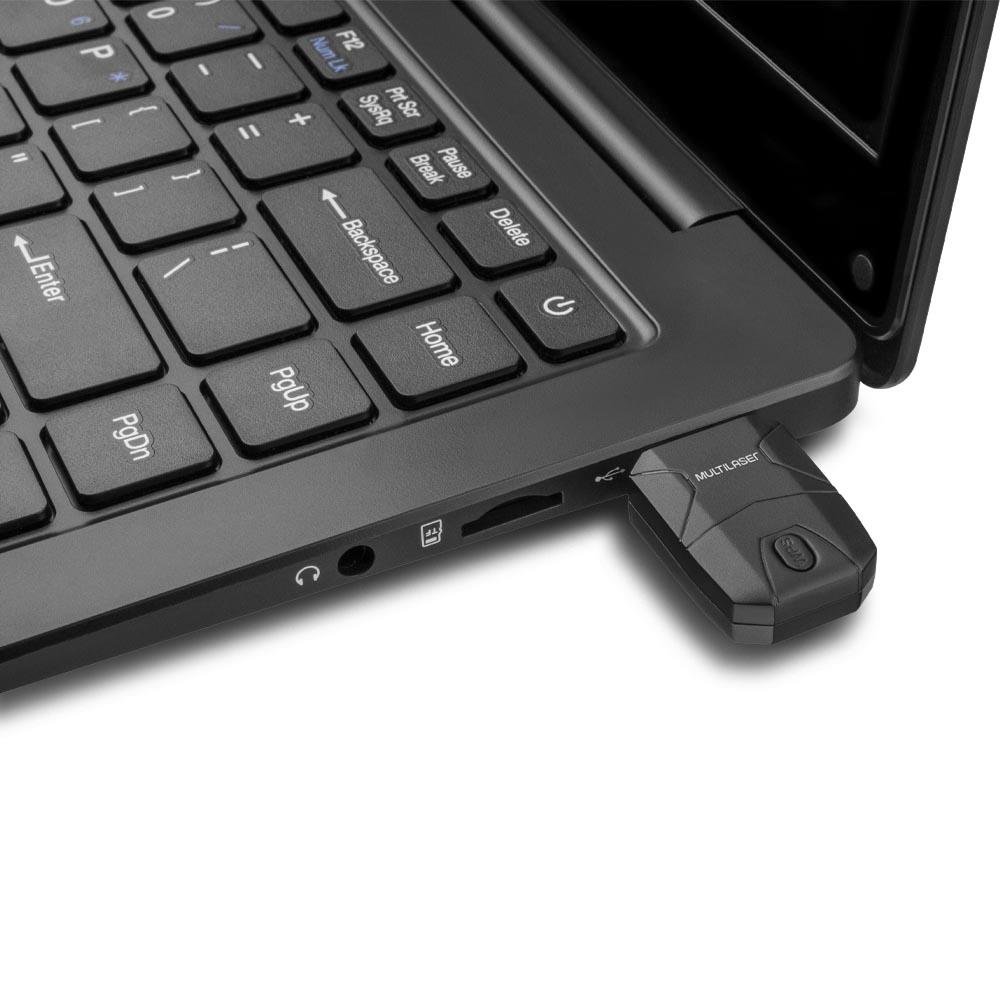 Mini Adaptador Multilaser USB Wireless 300 Mbps Dongle - RE052