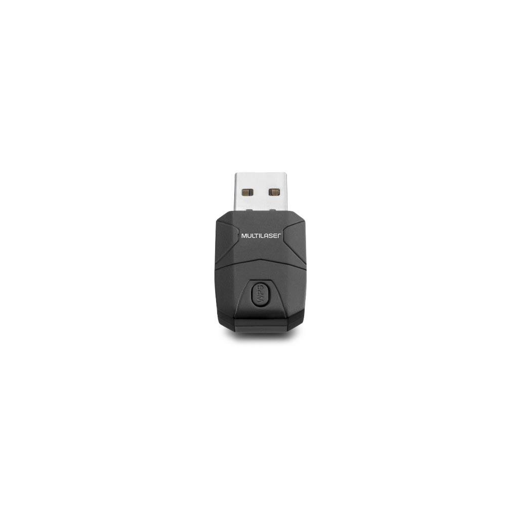 Mini Adaptador Multilaser USB Wireless 300 Mbps Dongle - RE052