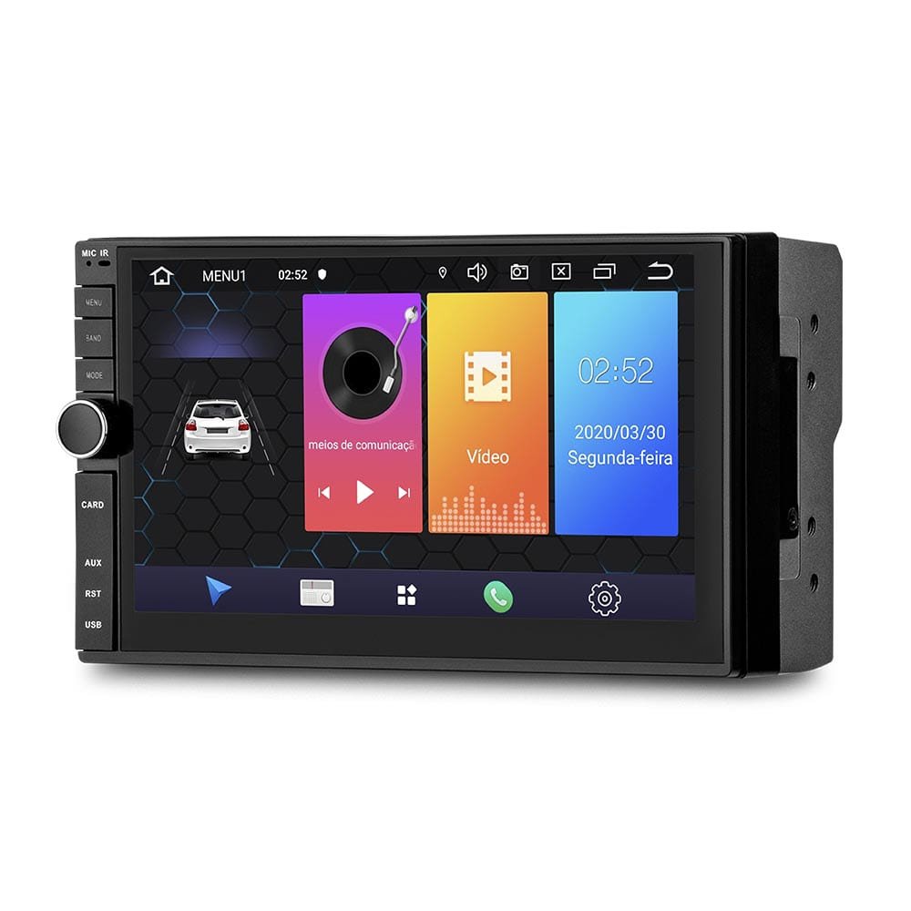 Multimídia Evolve Android 9.0 C/ Espelhamento iOS Android 7Pol. Multilaser - GP349