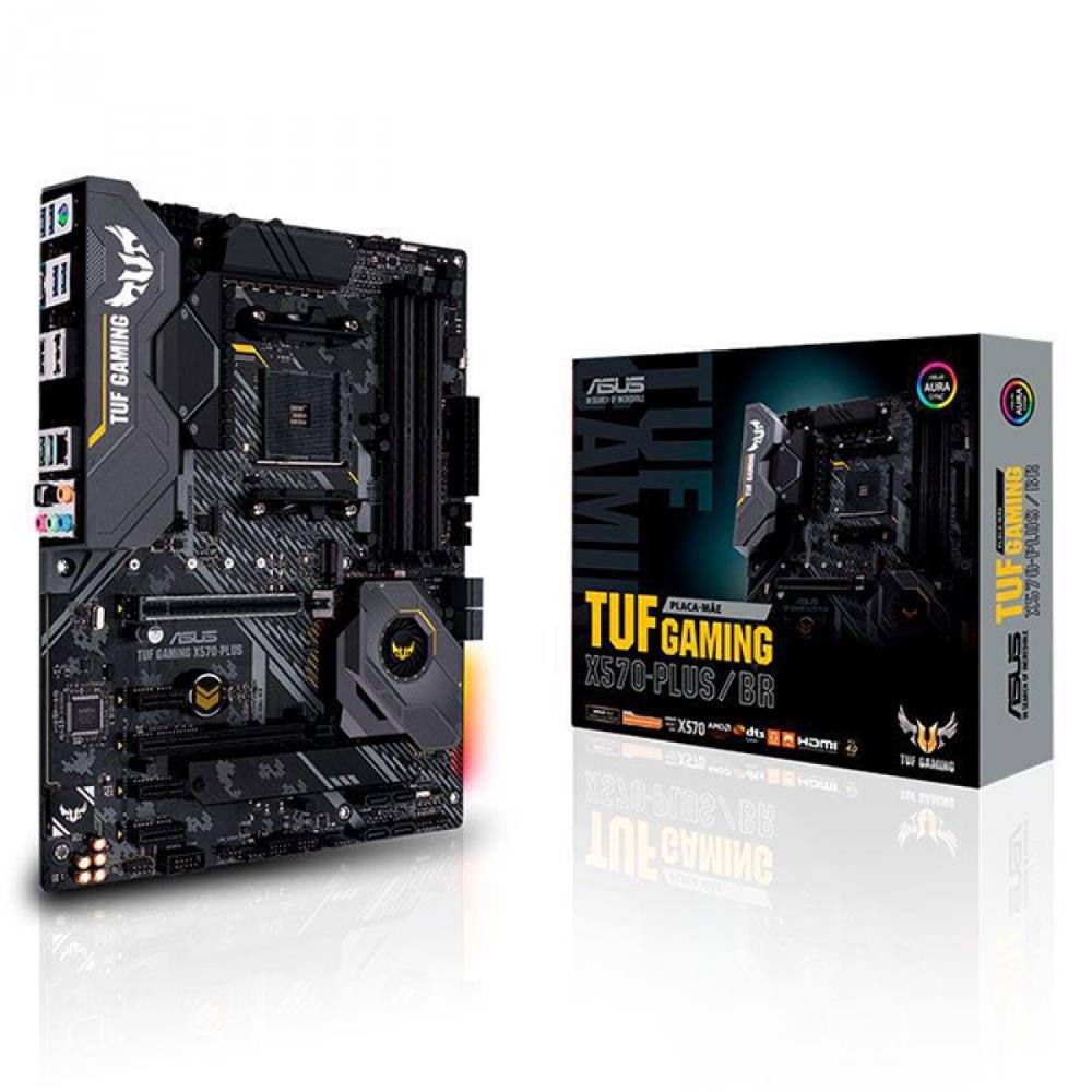 Placa Mãe ASUS TUF Gaming X570-Plus, Chipset X570, AMD AM4, ATX, DDR4, 90MB13T0-C1BAY0