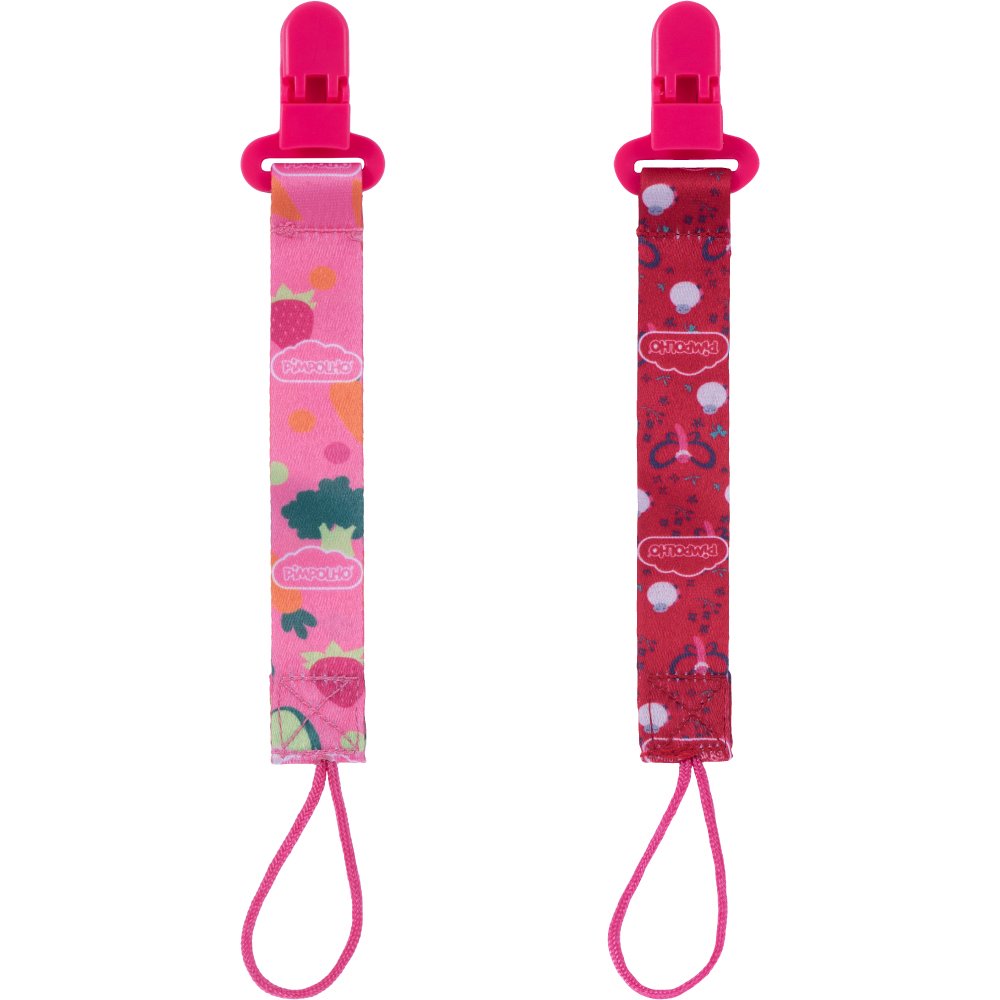 Kit Prendedor De Chupeta Estampado Tamanho Único Feminino Pimpolho Com 24 Unidades.