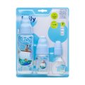 Kit 3 Mamadeiras Lolly Super Higienicas Azul 3 Pecas