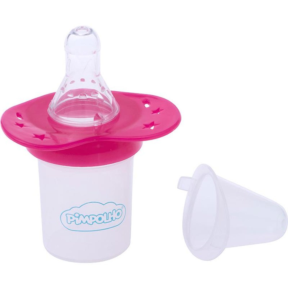 Kit Dosador De Remedio Para Bebe Rosa Pimpolho Com 16 Unidades.