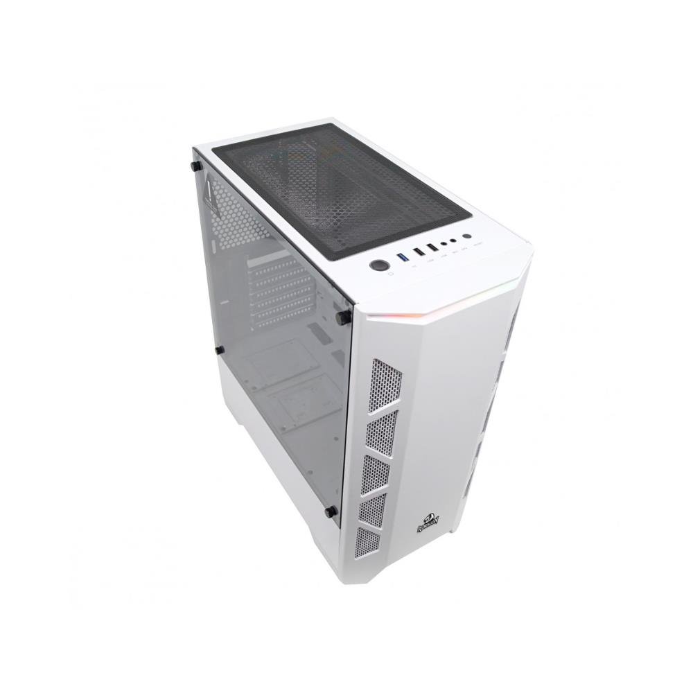 Gabinete Gamer Redragon Starscream Branco Vidro Temp , GC-610W