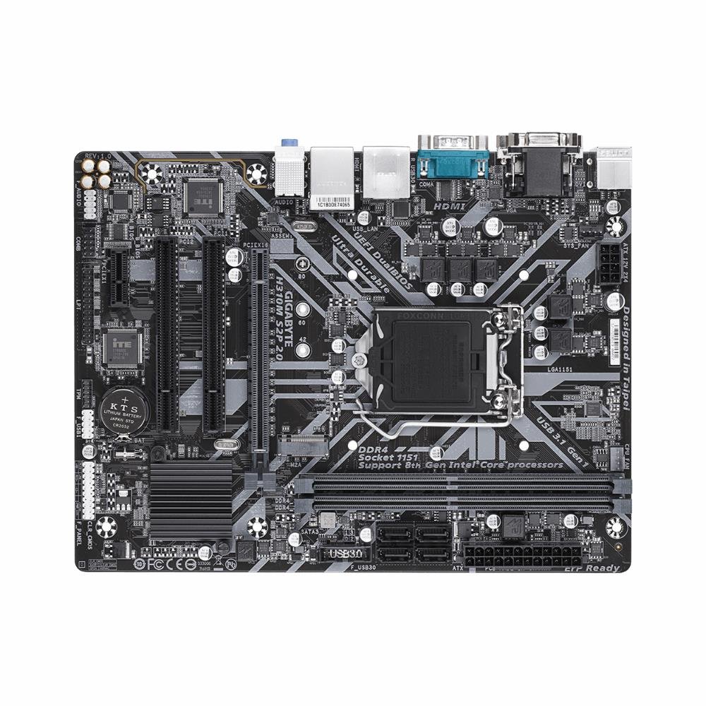 Placa Mãe Gigabyte H310M S2P 2.0, Intel LGA 1151, mATX, DDR4