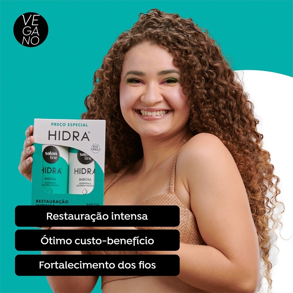 Kit com Shampoo + Condicionador Salon Line Hidra Babosa 300ml