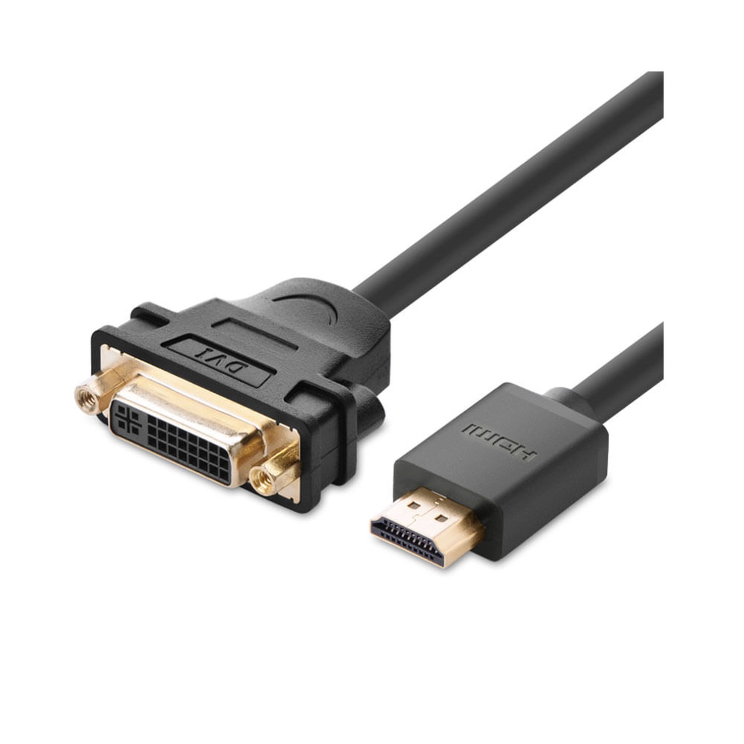 Adaptador Ugreen Hdmi Para Dvi, Bidirecional | Preto