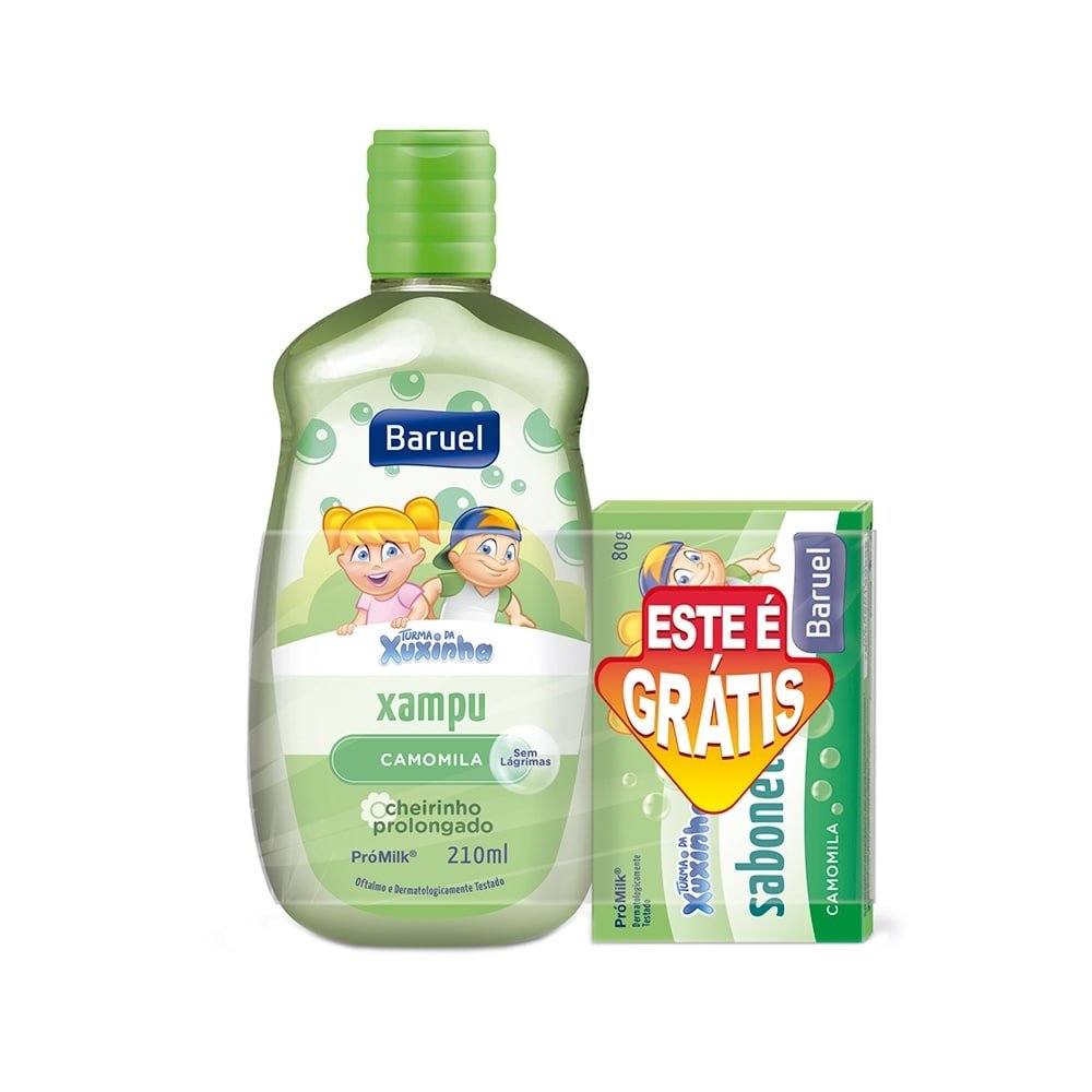 Shampoo Turma da Xuxinha Camomila 210ml (Grátis Sabonete 80g)