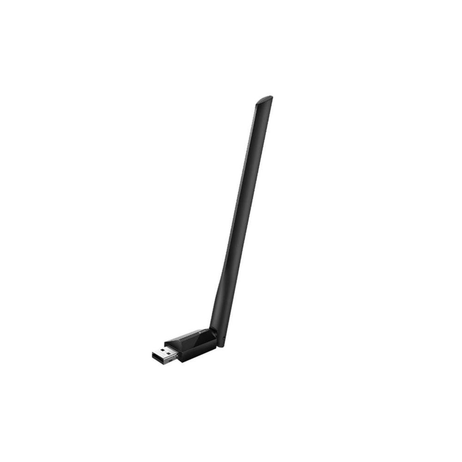 Adaptador Tp-Link Usb Wireless Dual Band De Alto Ganho Ac600 Preto