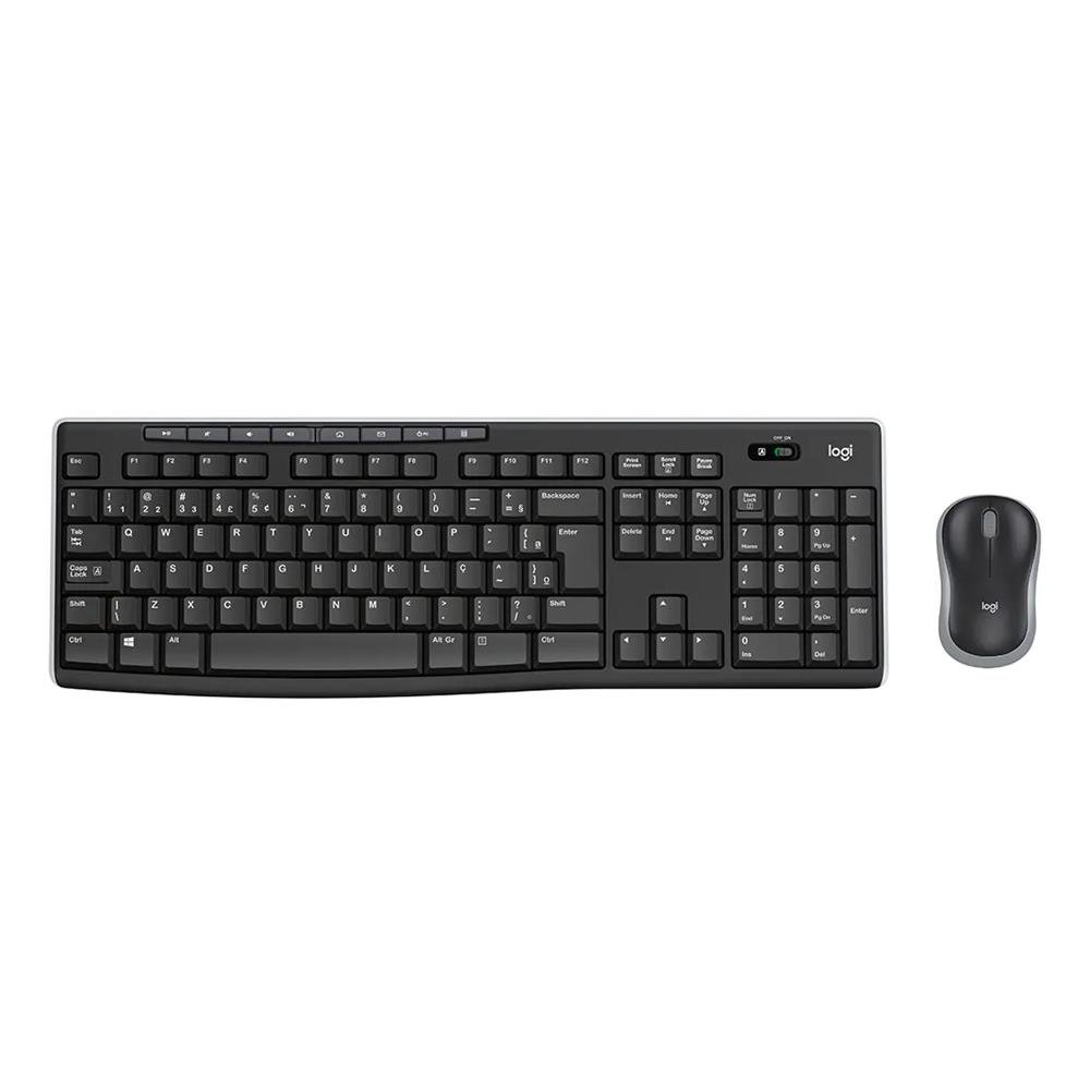 Kit Teclado e Mouse Logitech MK270 Preto sem Fio 920-004433-C