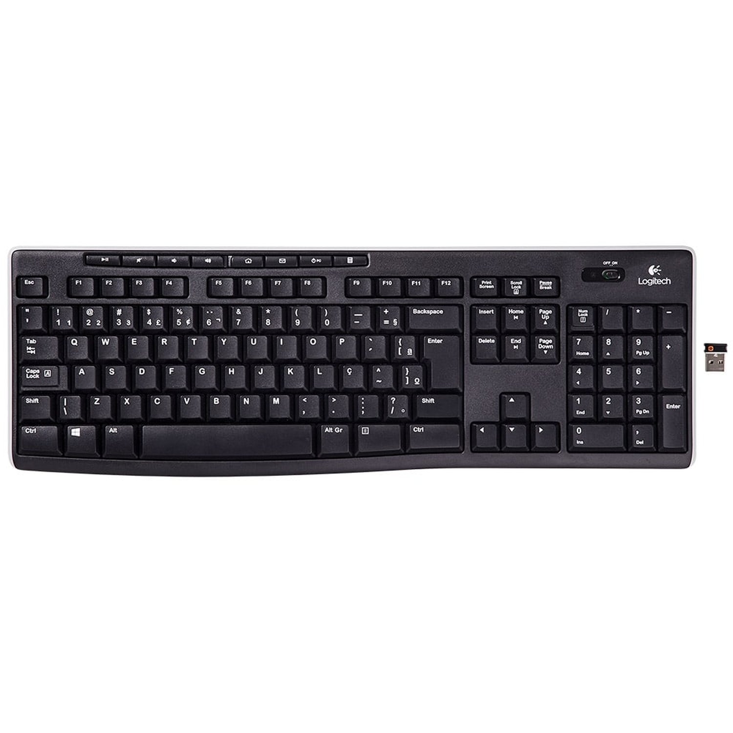 Teclado K270 sem fio USB Preto - Logitech