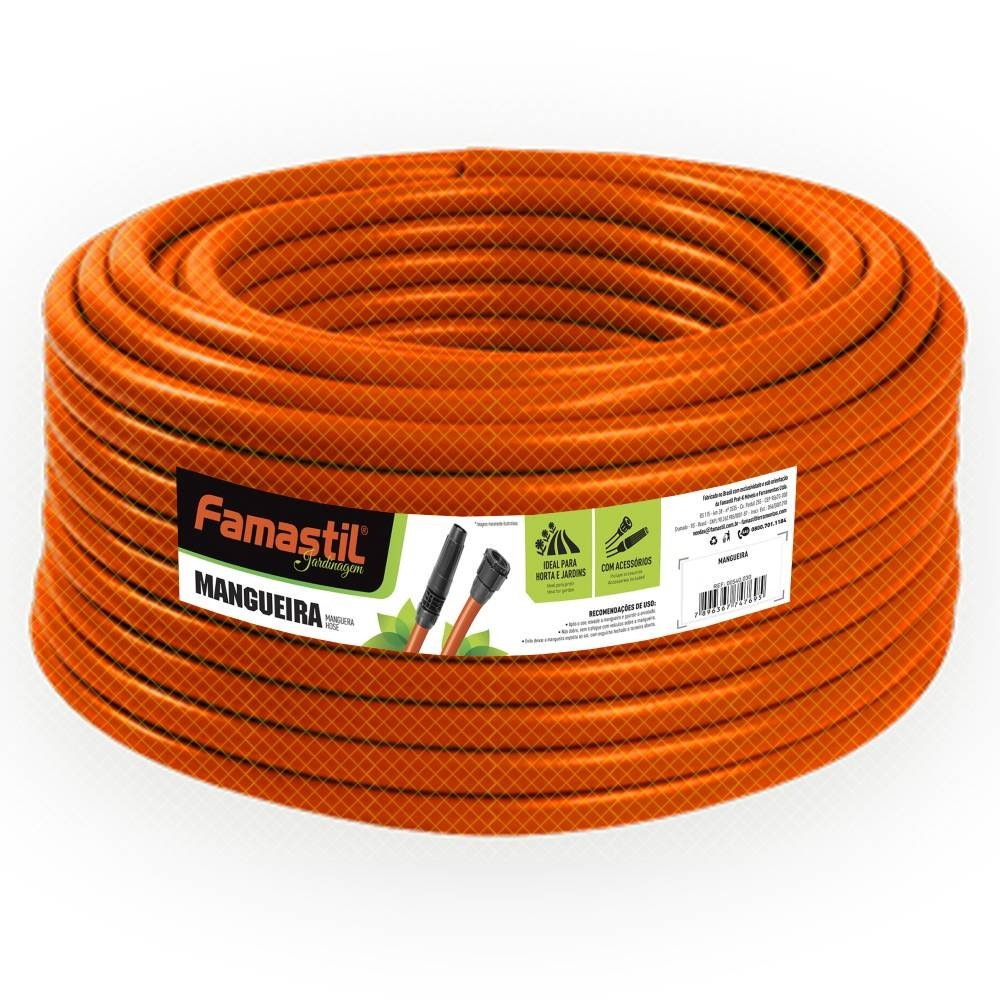 Mangueira Trançada 100M 1/2"x2mm Laranja