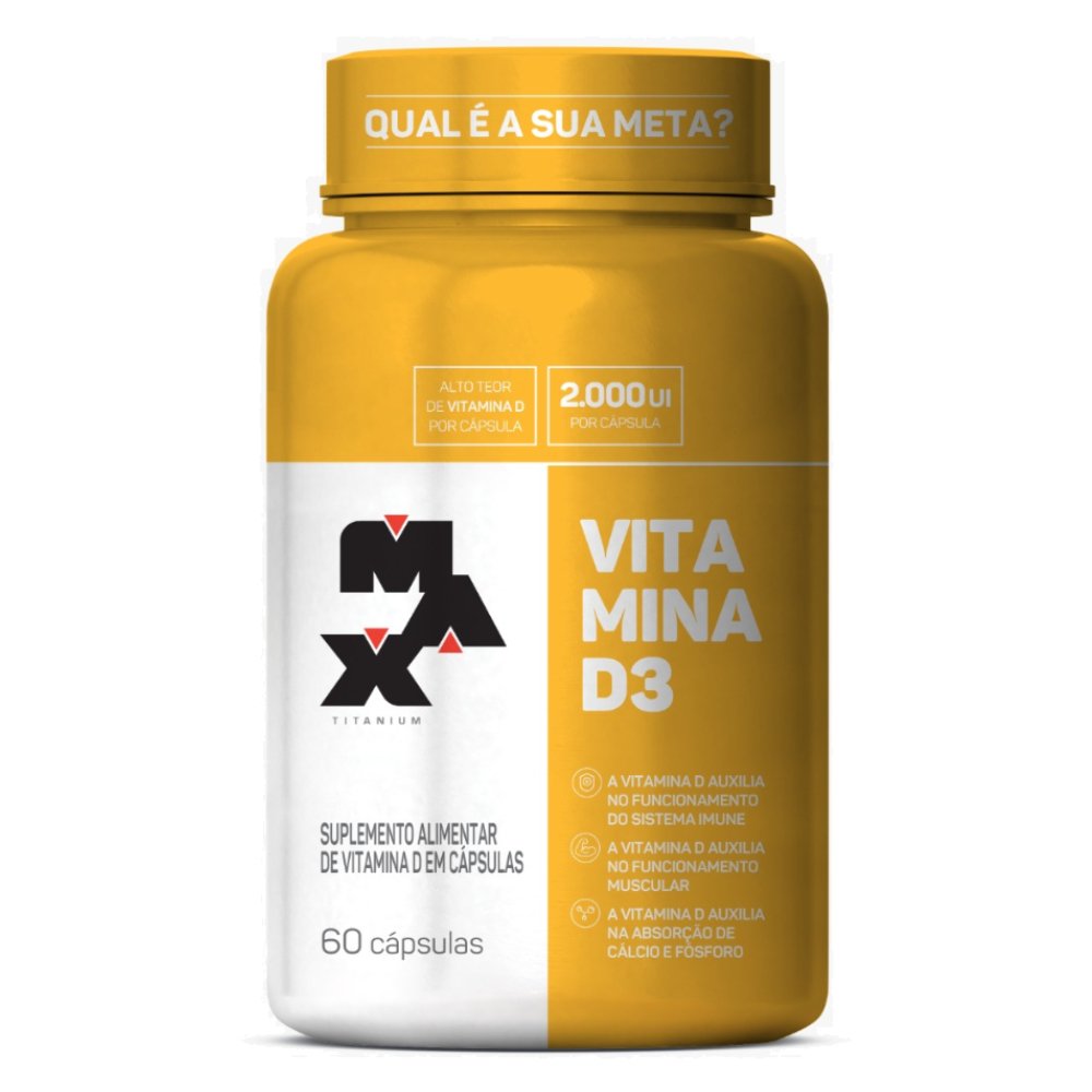 VITAMINA D3 60 caps Max Titanium