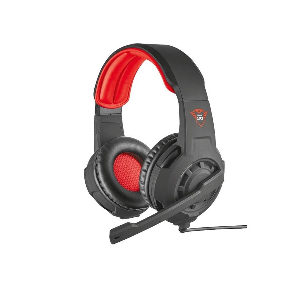 Headset Gamer Trust GXT 307 Ravu Preto e Vermelho