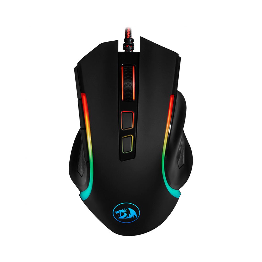 Mouse Gamer Redragon Griffin Preto Com Led Rgb - M607