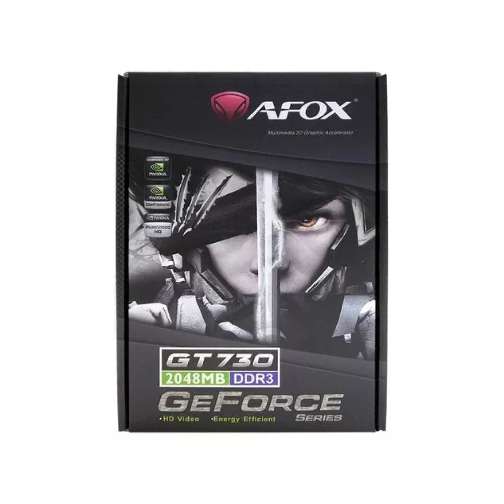 Placa de Vídeo Afox NVIDIA GeForce GT730, 2GB DDR3, HDMI/DVI/VGA