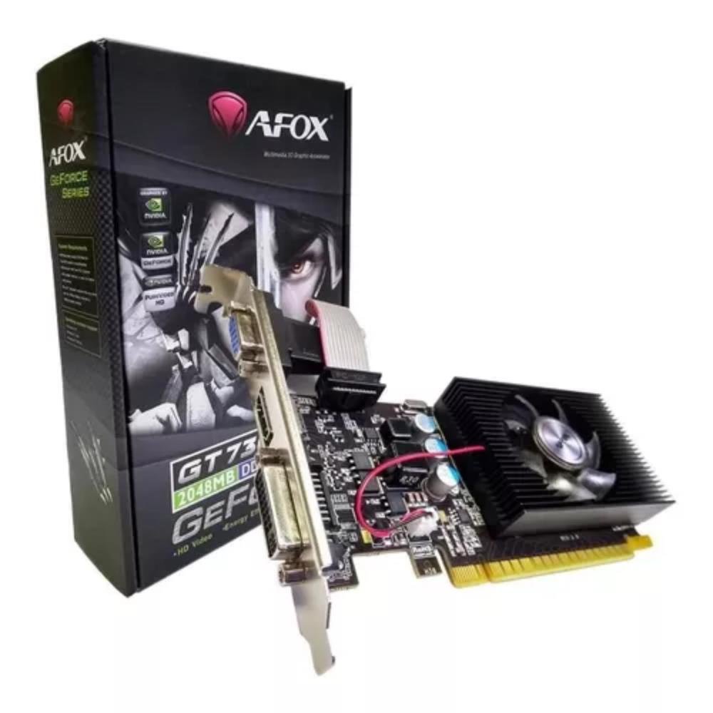 Placa de Vídeo Afox NVIDIA GeForce GT730, 2GB DDR3, HDMI/DVI/VGA