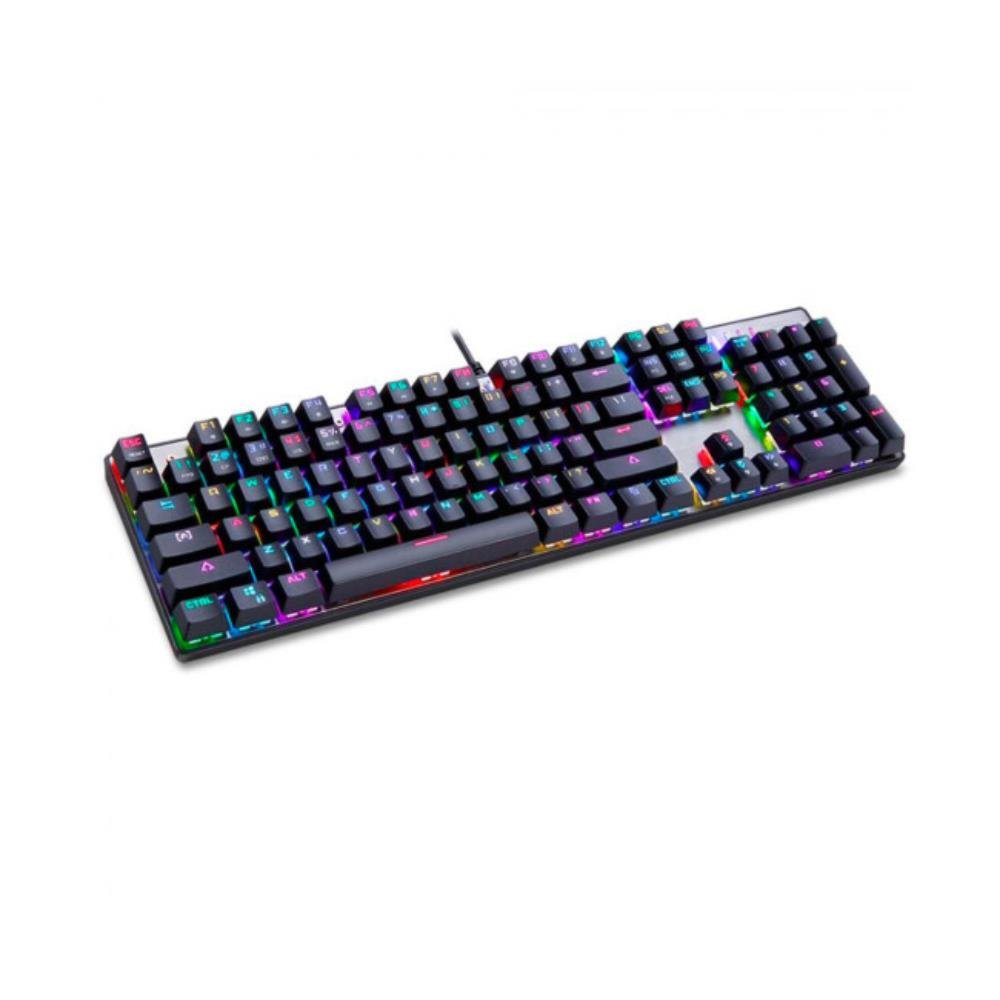 Teclado Mecânico Gamer Motospeed CK104, RGB, Switch Red , FMSTC0068PTO