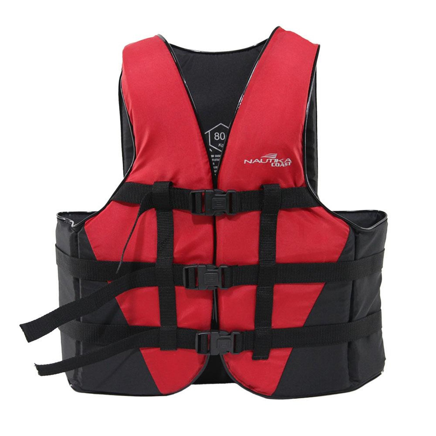 Colete Coast 80kg Vermelho E Preto Ntk