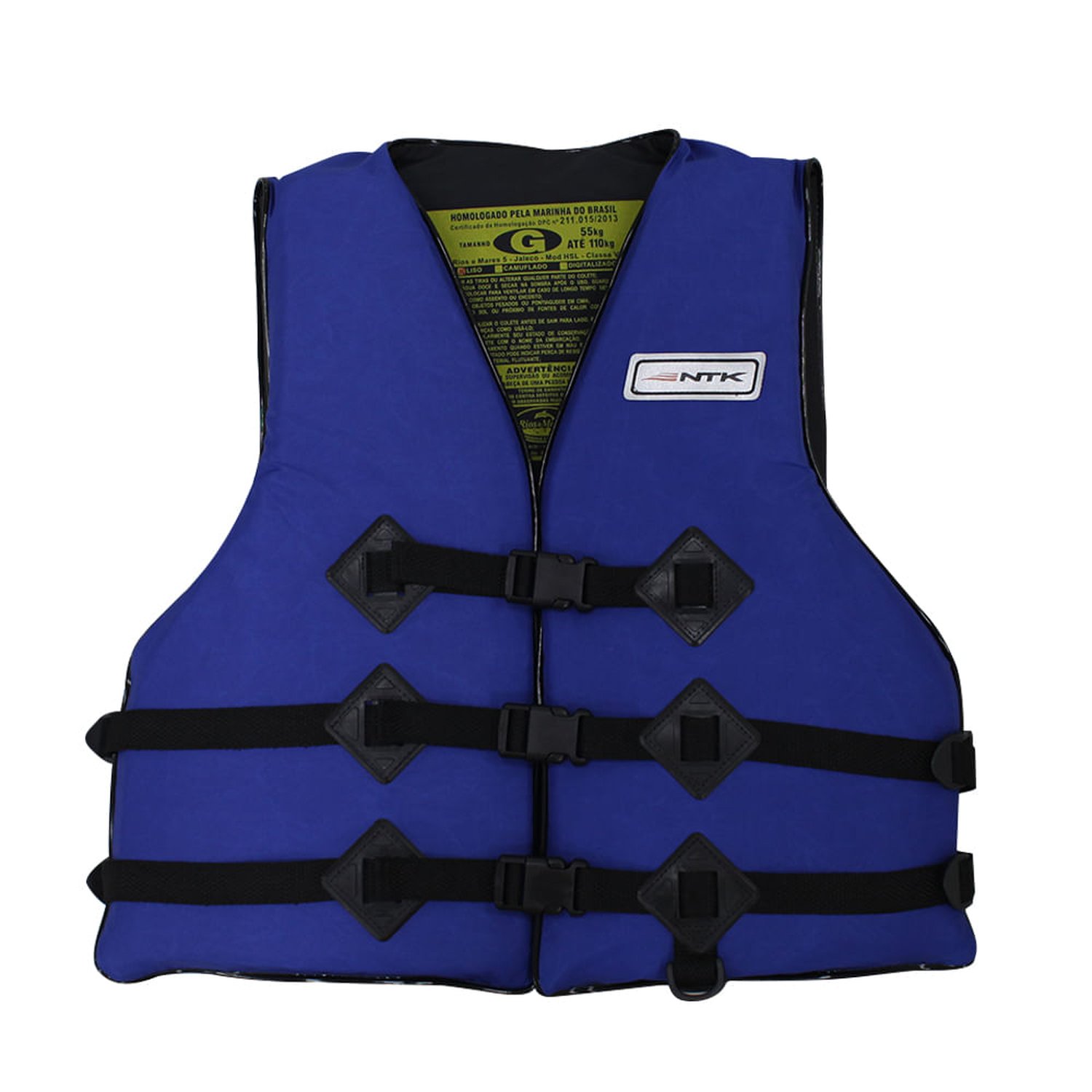 Colete Homologado Atlantico + 110kg Azul Ntk