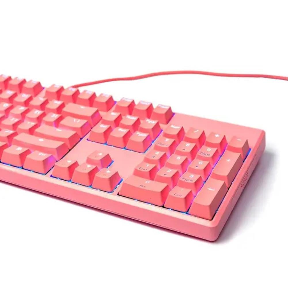 Kit Teclado e Mouse Motospeed Ck700 - Teclado Óptico-mecânico, Led, Ansi + Mouse, Led, Rosa - Fmscb0080rsa