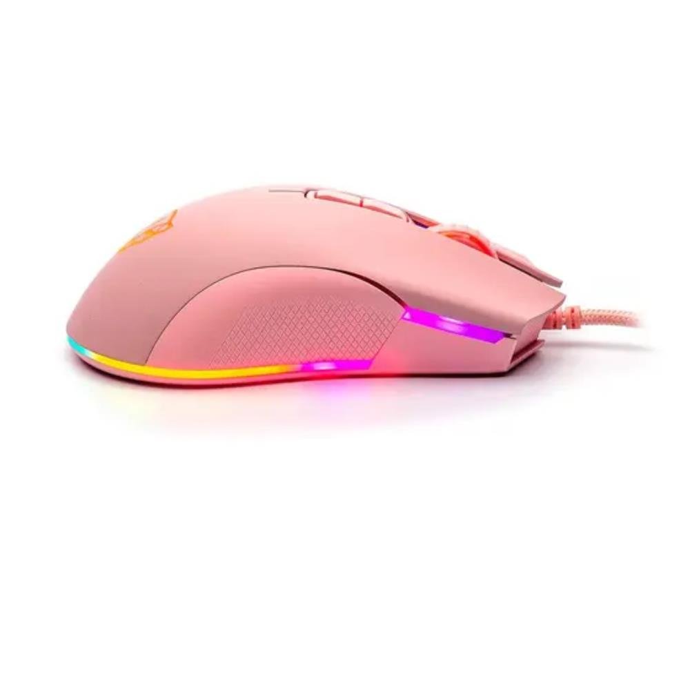 Kit Teclado e Mouse Motospeed Ck700 - Teclado Óptico-mecânico, Led, Ansi + Mouse, Led, Rosa - Fmscb0080rsa
