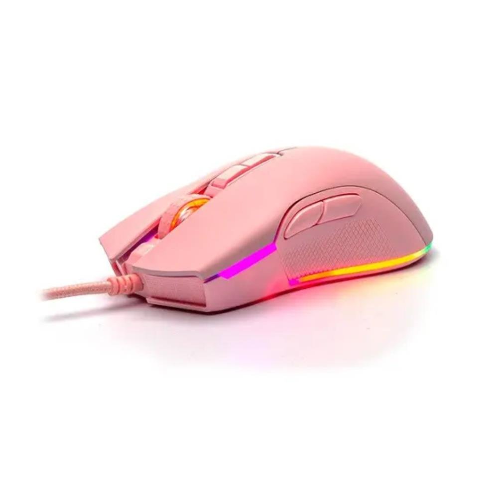 Kit Teclado e Mouse Motospeed Ck700 - Teclado Óptico-mecânico, Led, Ansi + Mouse, Led, Rosa - Fmscb0080rsa