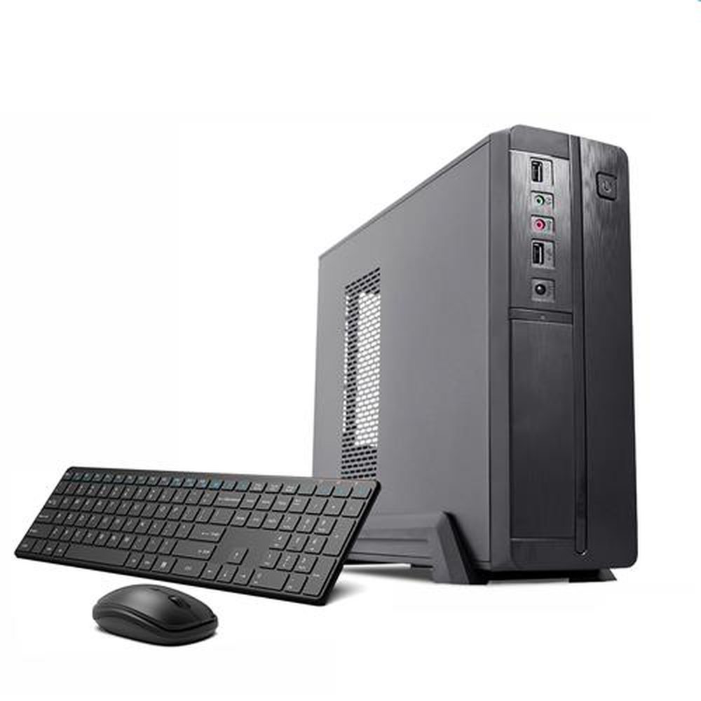 Computador Desktop Slim Intel i3 8GB Pro SSD 240 teclado e Mouse Windows Pro