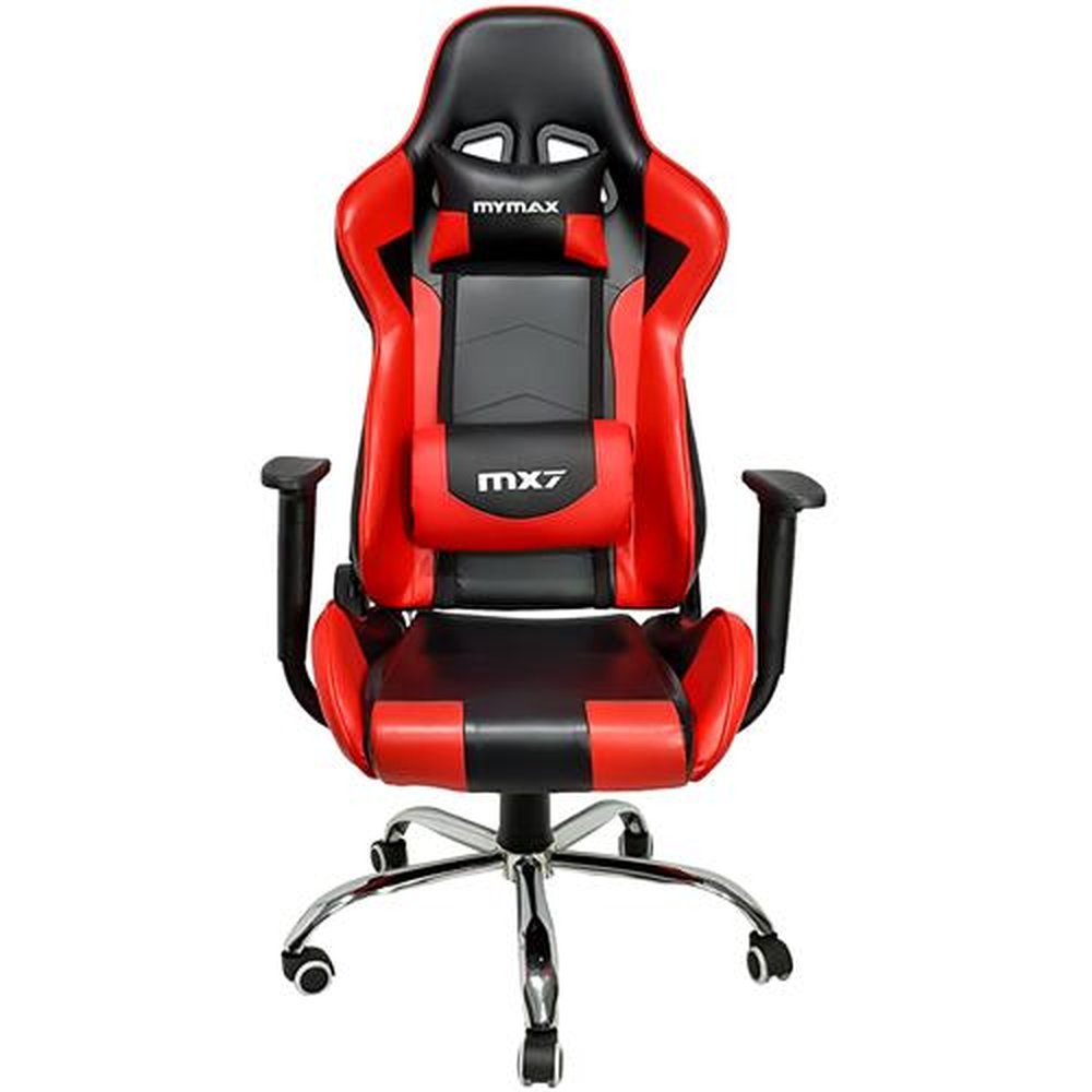 Cadeira Gamer MX7 Giratoria Preto/Vermelho MYMAX