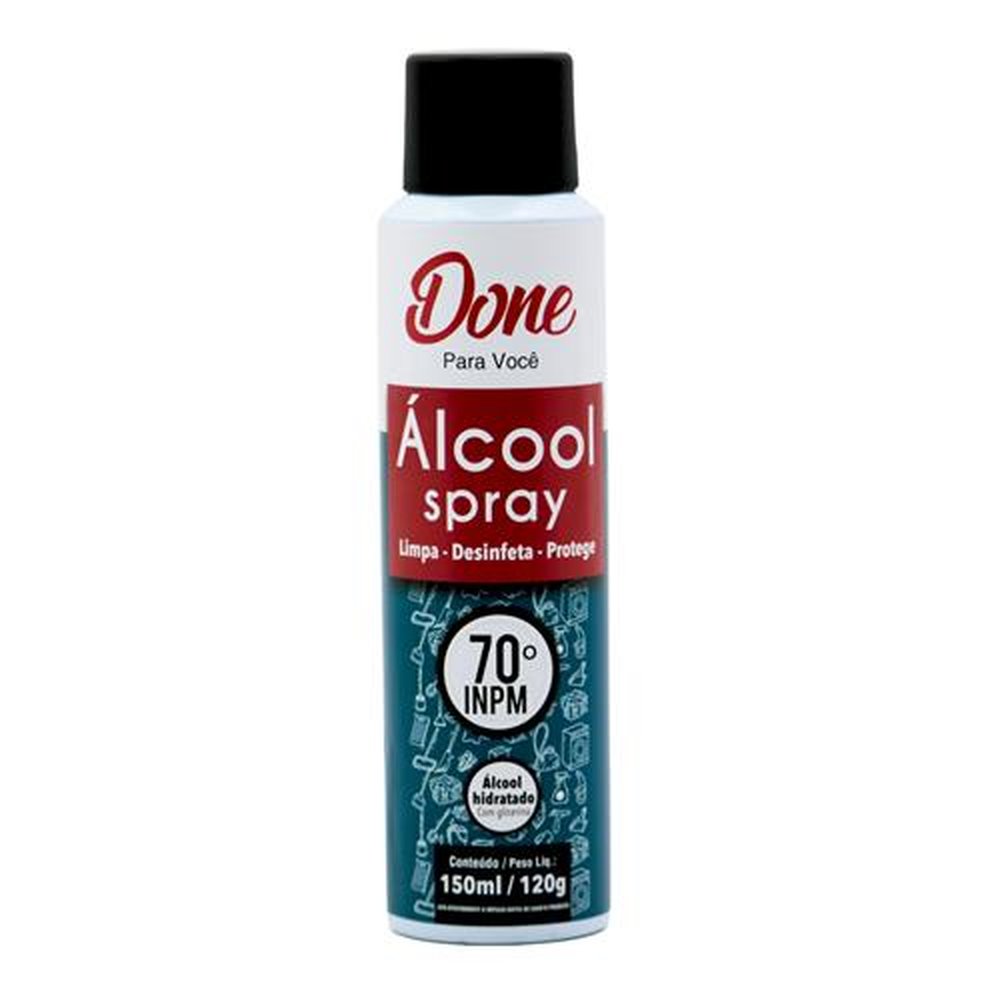 Álcool Spray 70&deg; INPM 150ml / 120g - DONE