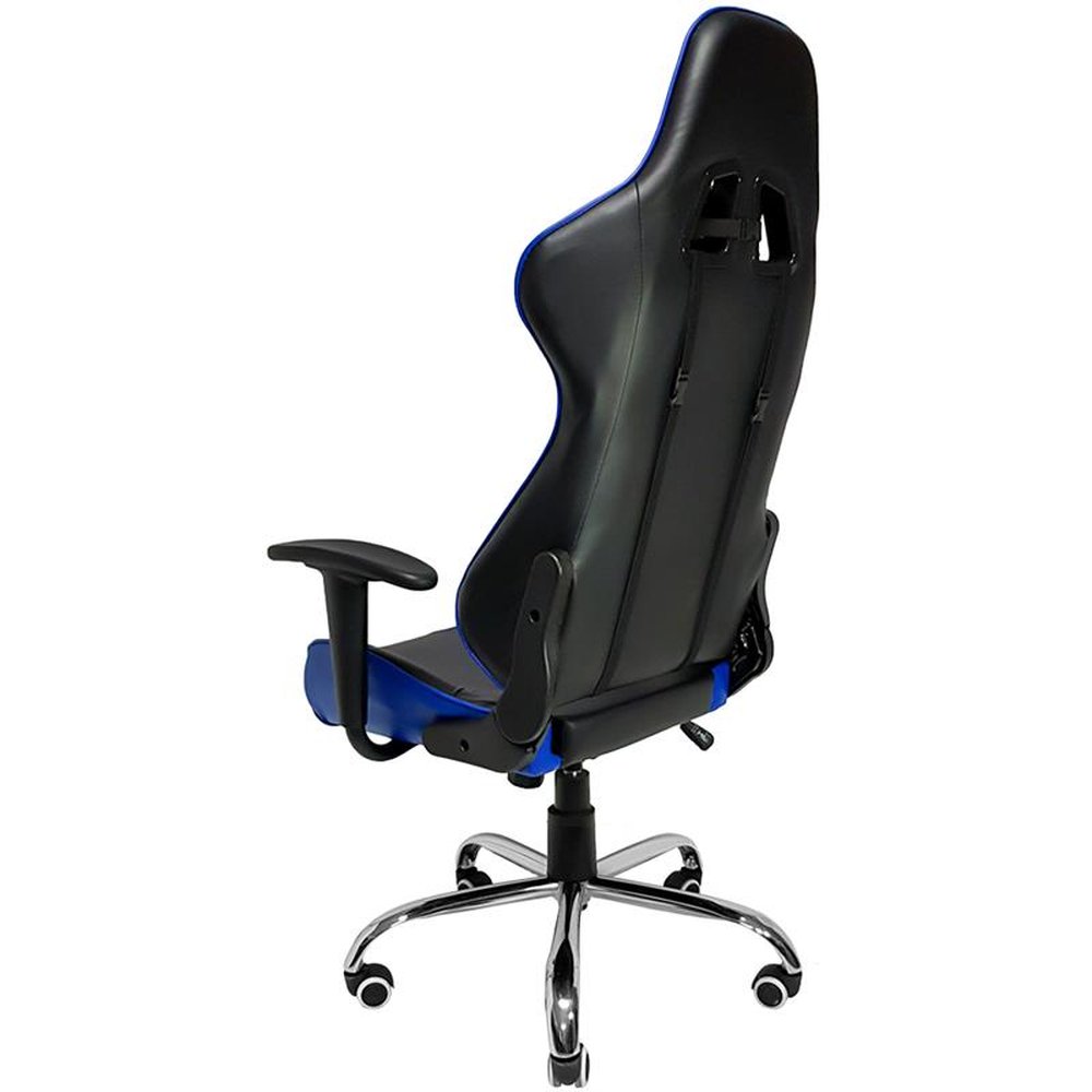 Cadeira Gamer MX7 Giratória Preto e Azul - Mymax