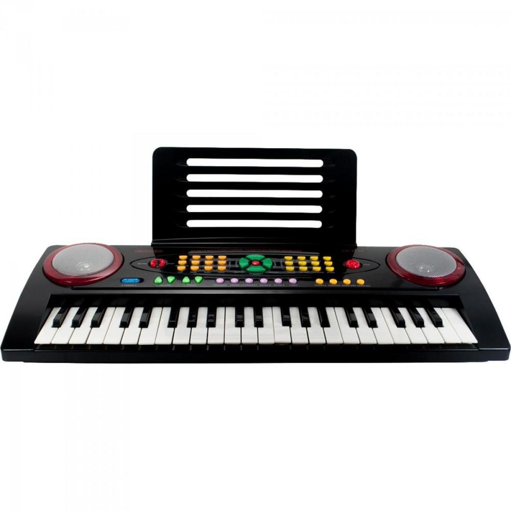 Teclado Infantil YM-238C Preto Turbo