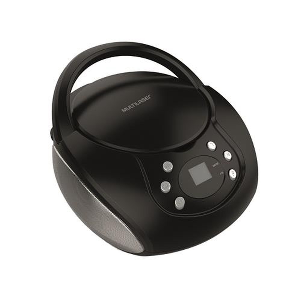 Caixa de Som Boombox Com CD Multilaser 20W AUX/USB/FM - SP337