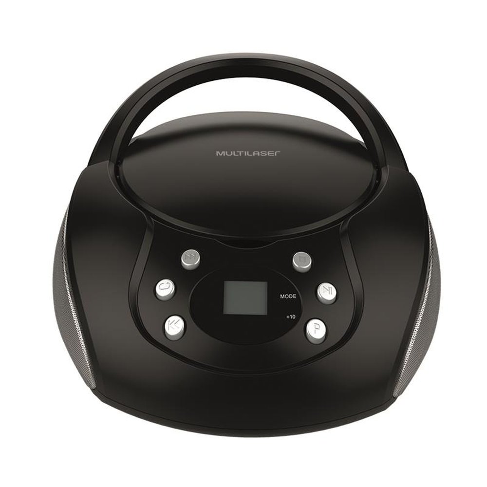 Caixa de Som Boombox Com CD Multilaser 20W AUX/USB/FM - SP337