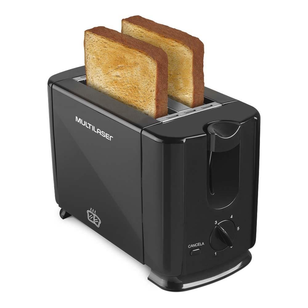 Torradeira Duo 220V 700W Preta Multilaser - CE093