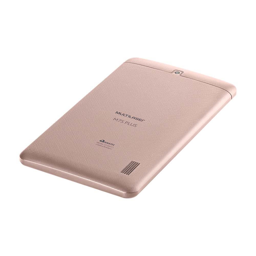 Tablet Multilaser M7S Plus Quad Core Câmera Wi-Fi 1 Gb De Ram Tela 7 Pol. Memória 8Gb Rosa - NB275