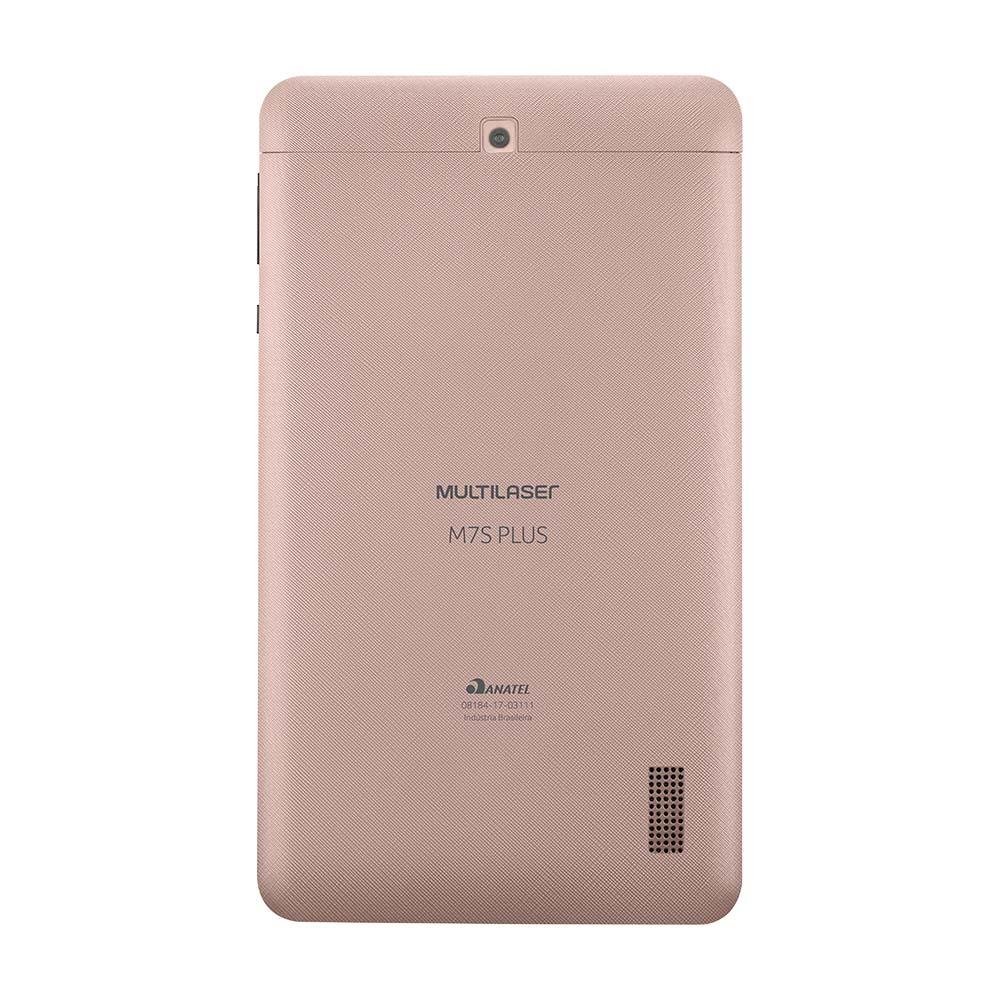 Tablet Multilaser M7S Plus Quad Core Câmera Wi-Fi 1 Gb De Ram Tela 7 Pol. Memória 8Gb Rosa - NB275