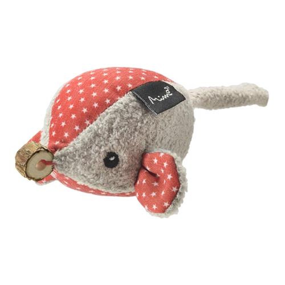 Brinquedo De Pelúcia Para Gatos Ratinho Patterns Star Cinza Mimo - PP238