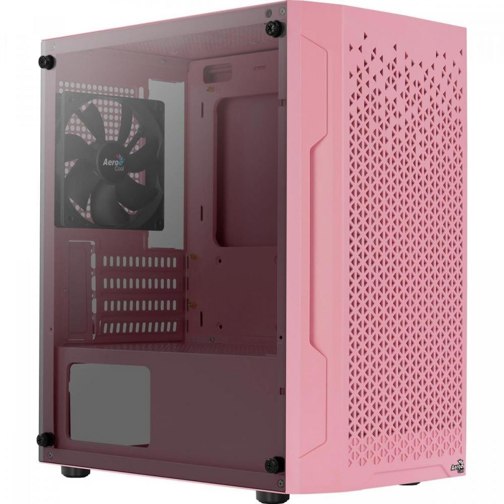 Gabinete Atx Trinity Mini V1 Rosa Aerocool