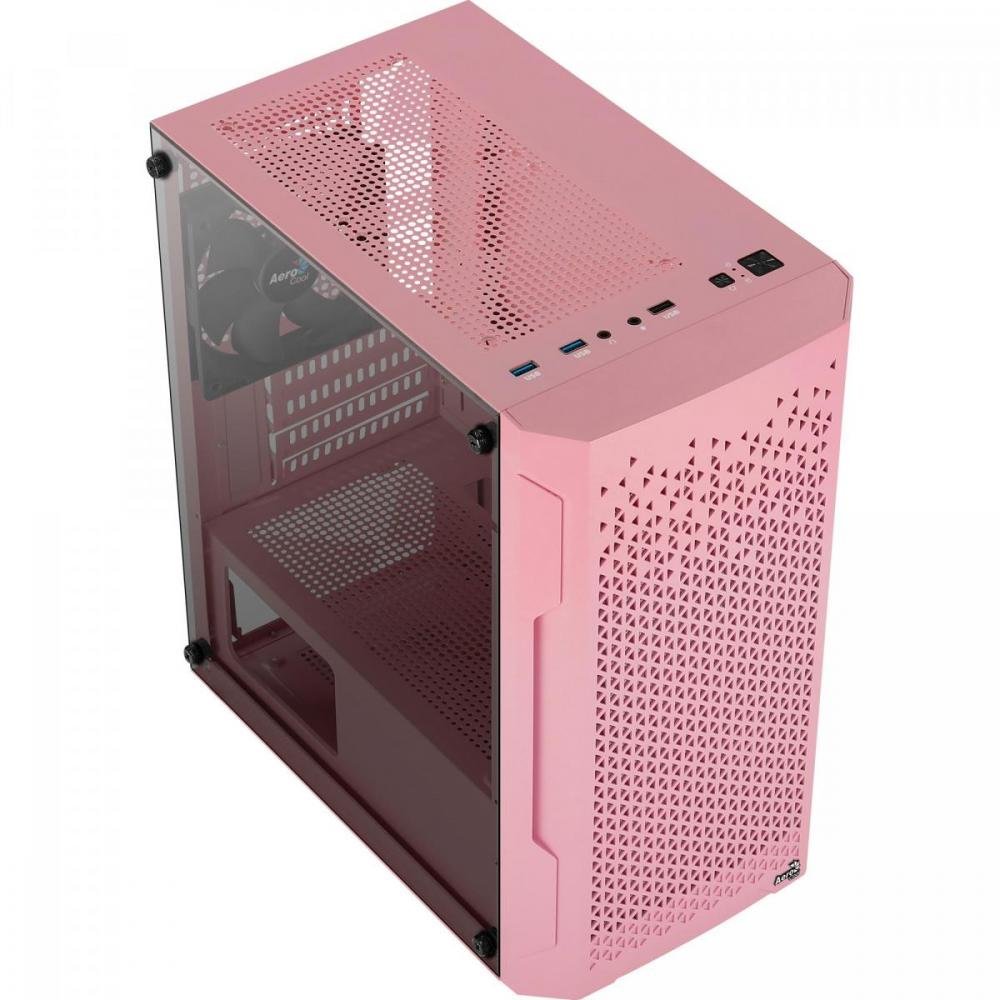 Gabinete Atx Trinity Mini V1 Rosa Aerocool