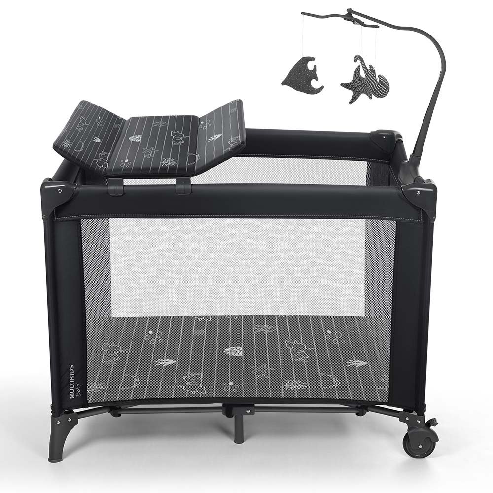 Berço Desmontável Sweet Dreams 0-36M Preto Multikids Baby - BB418