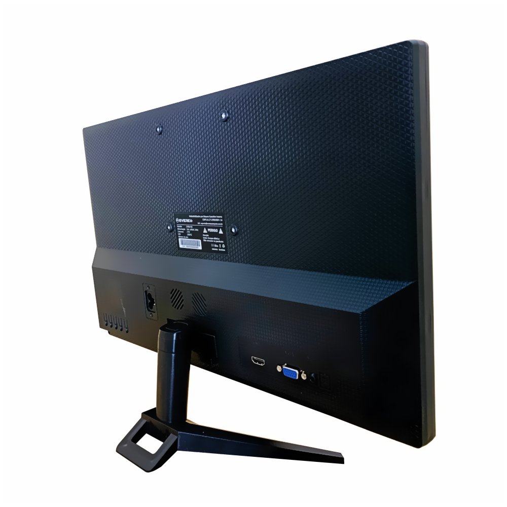 Monitor Everex LED HD 19" Widescreen Com Alto-Falante + HDMI e VGA