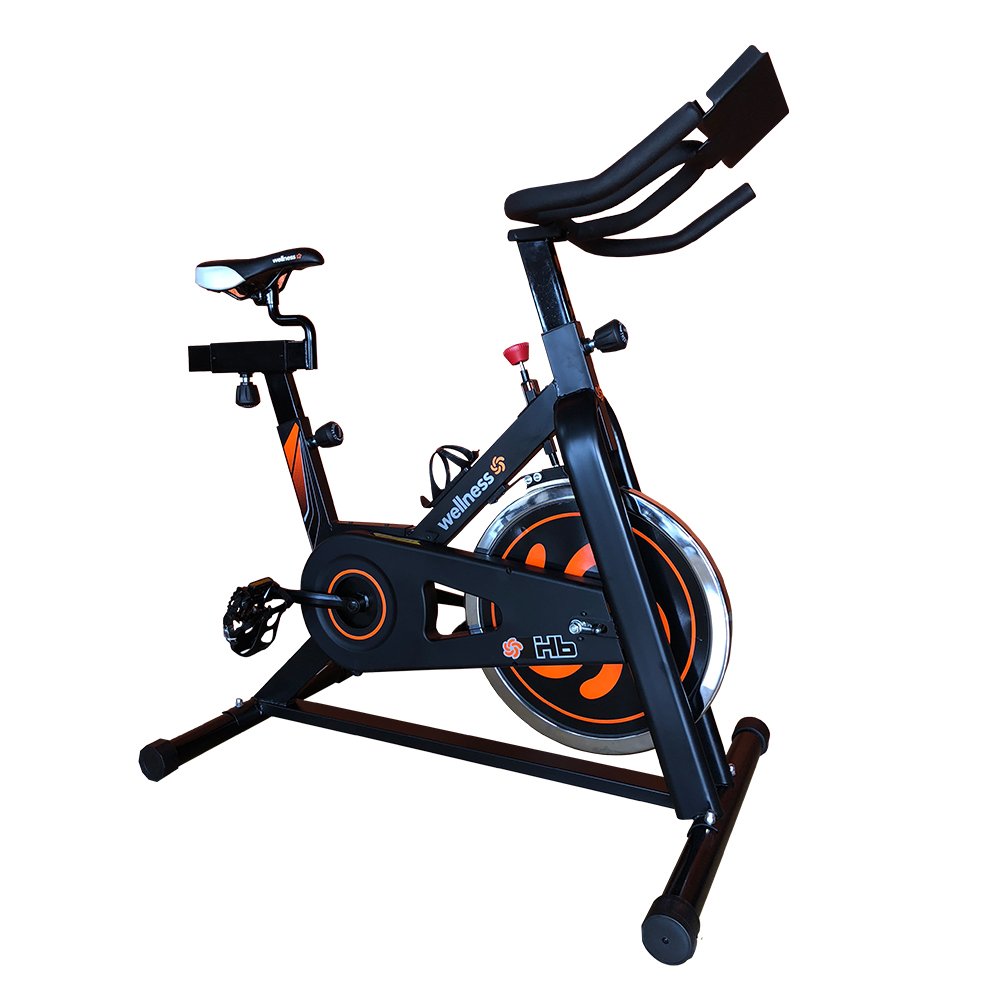 Bike Spinning Hb Welness Painel Res Mecanica Roda 9kg Suporta 100kg Uso Residencial Wellness - GY047