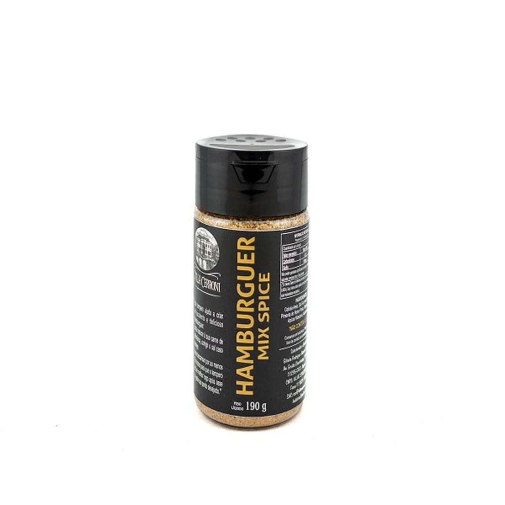 Hamburguer Mix Spice Villa Cerroni 190g - Caixa com 12 unidades