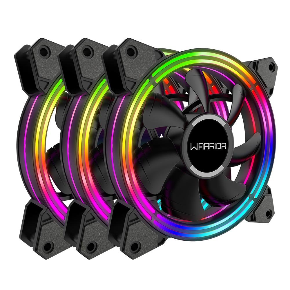 Warrior Cedric Kit 3 Cooler 120mm Rgb Com Controle - GA184