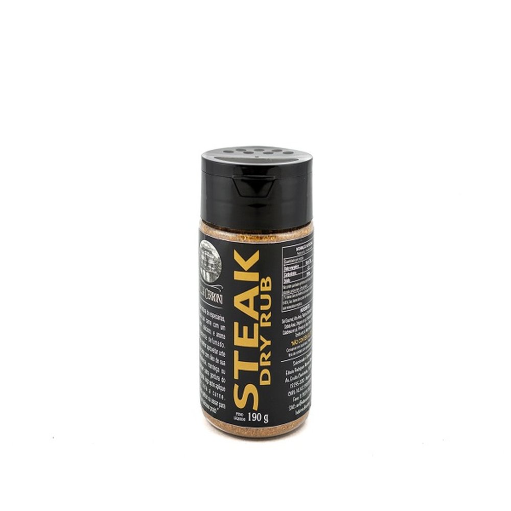 Steack Dry Rub Villa Cerroni 190g - Caixa com 12 unidades