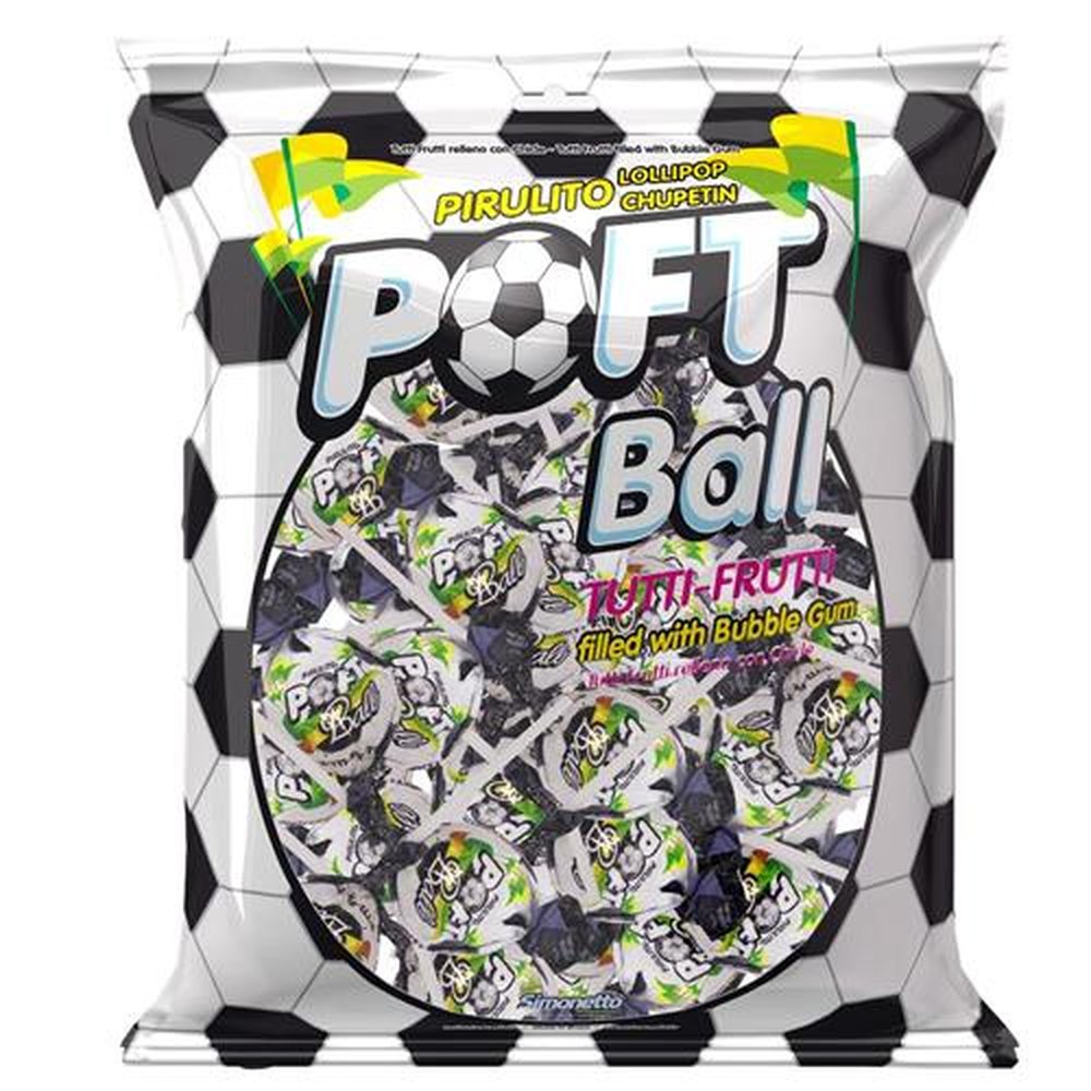 Pirulito Poft Ball 432g (caixa com 20 pacotes)