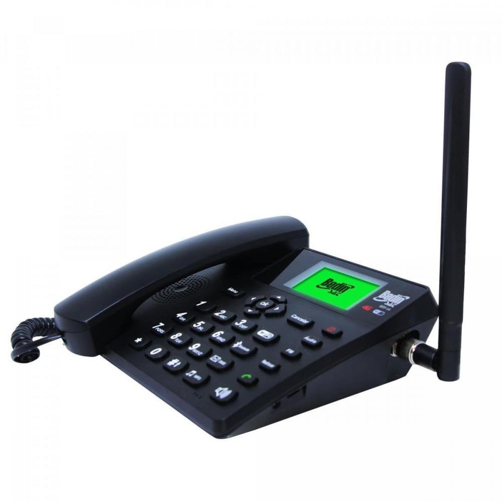 Telefone Celular de Mesa Wi-fi 4G BDF-14 Preto Bedinsat