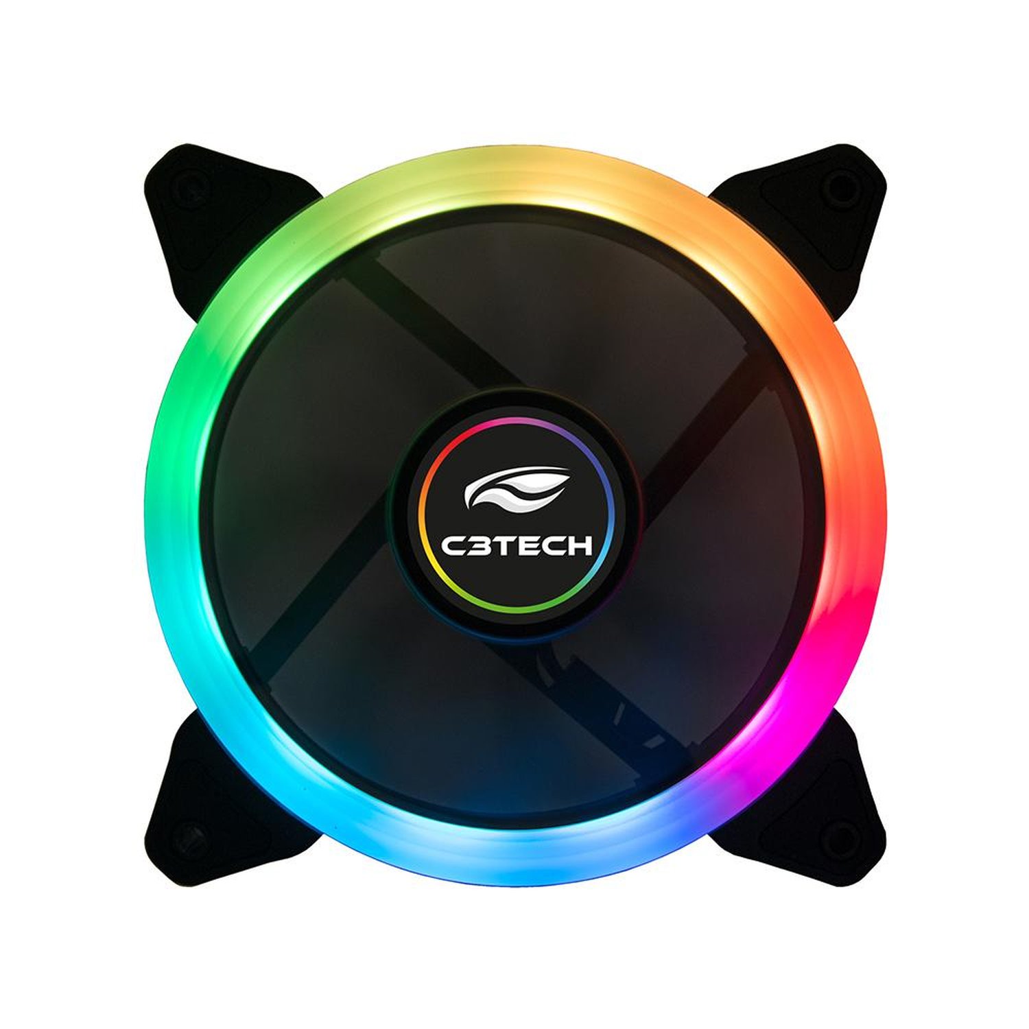 Cooler Fan 12cm Rgb F7-L200 Preto C3Tech
